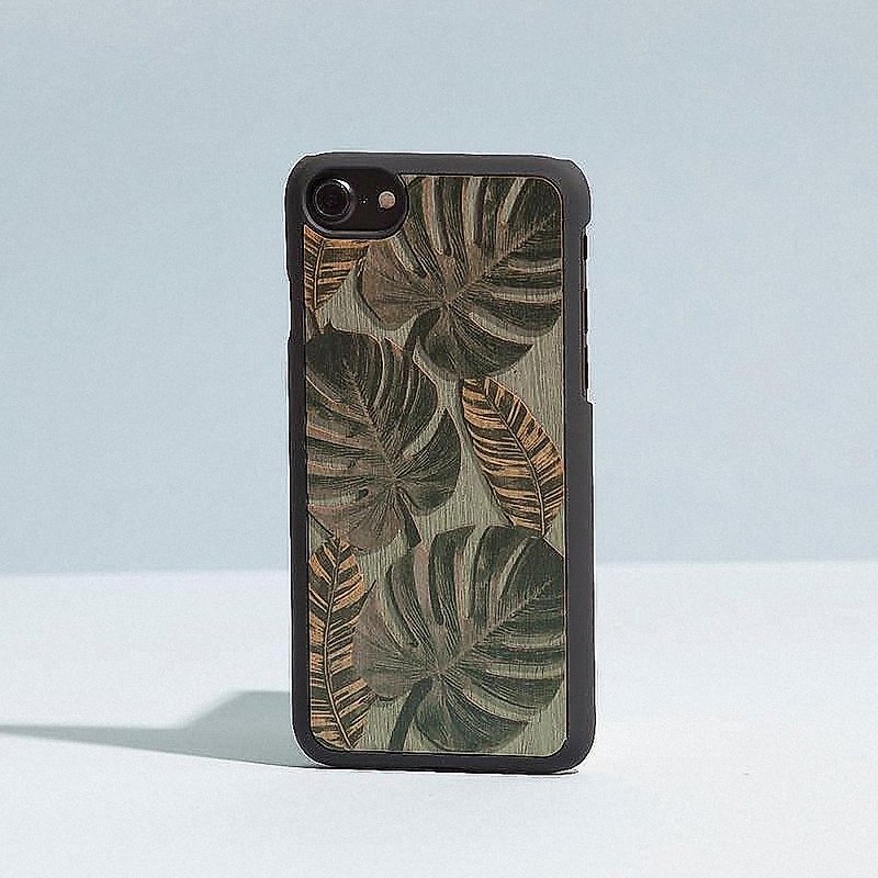 [スポット]ログフォンケース/熱帯雨林 -  iPhone 7/8 - スマホケース - 木製 ブラウン