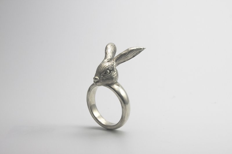 伯爵兔 - 手工純銀戒指 - 戒指 - 純銀 