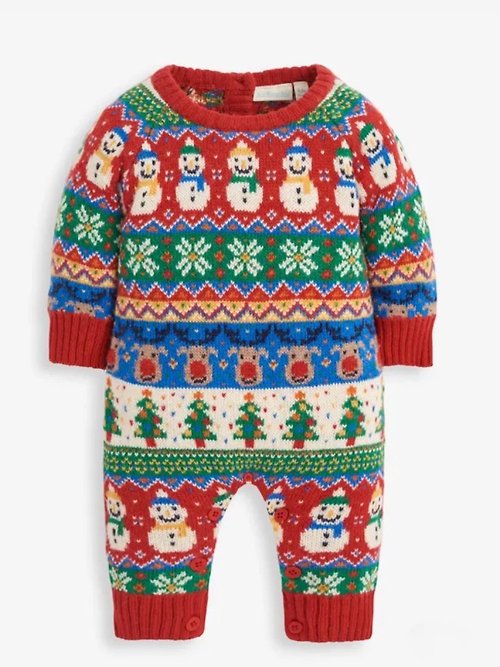 From Babies with Love (英國品牌) 聖誕市集 羊毛針織包屁衣 給寶寶第一個最有氣氛的聖誕節