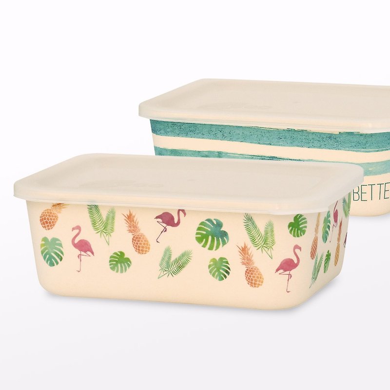 ALOHA Rice Green Lunch Box L - กล่องข้าว - วัสดุอื่นๆ สีใส