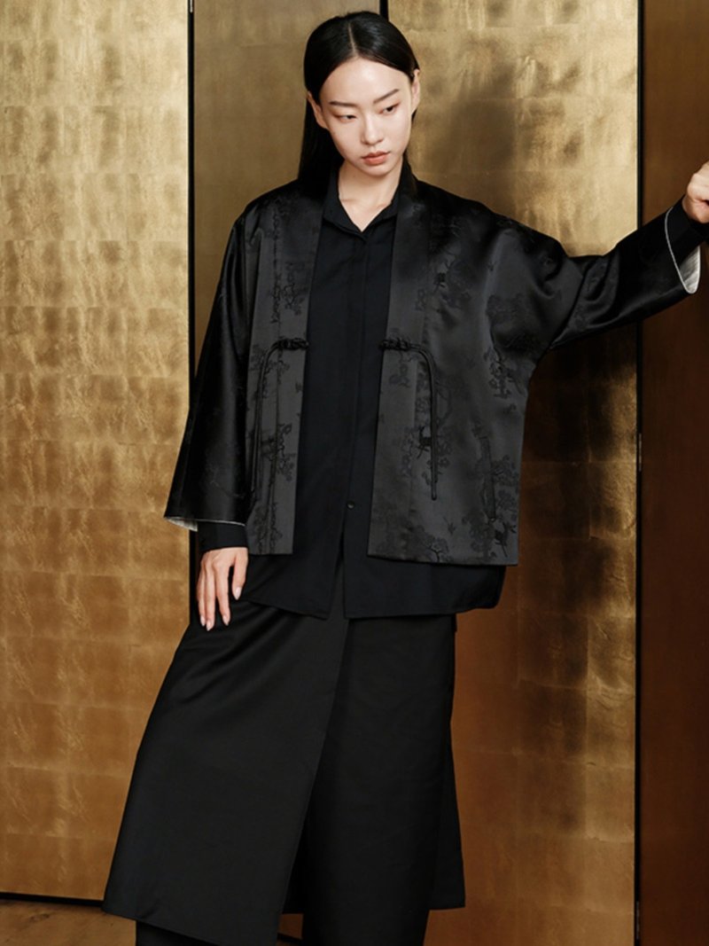 宅心/禪意茶服寂 新中國風 上衣漢服 - 女上衣/長袖上衣 - 聚酯纖維 多色