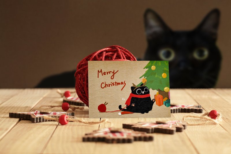 【Christmas Meow】Christmas Card - การ์ด/โปสการ์ด - กระดาษ 