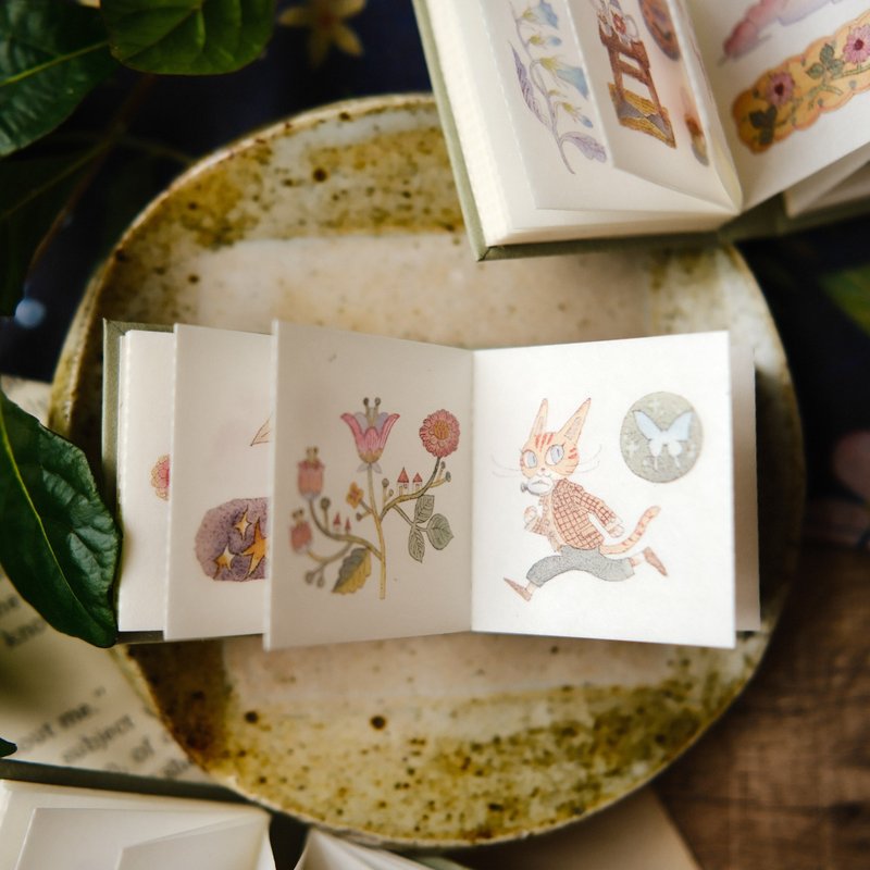Kiss-cut Sticker Book: the Wandering Garden - Original by teayoushop - 紙膠帶/和紙/PET - 紙 
