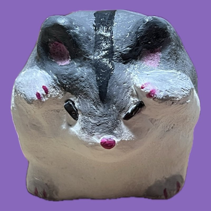 CLAY PET Hamster Designed by Angela Lao ANWA CLAY - Items for Display - Clay Gray