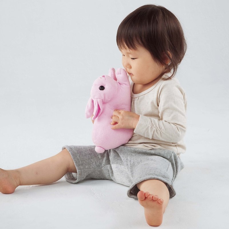 生命感寵物寶貝-小兔子 - 嬰幼兒玩具/毛公仔 - 其他材質 粉紅色