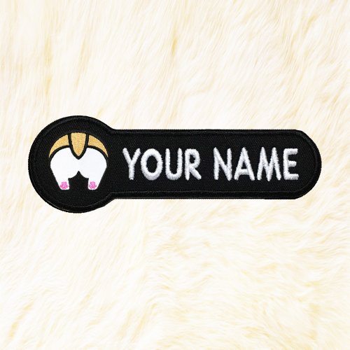 24PlanetsStudio Corgi Butt Personalized Iron on Patch Your Name Your Text Buy 3 Get 1 Free