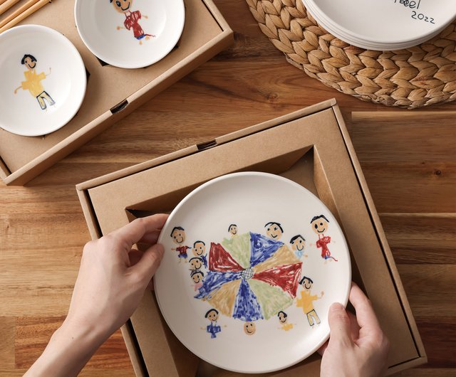 絵付け食器 チャリティ企画】子供が絵付けした器【オーダーメイド】(12月30日発送