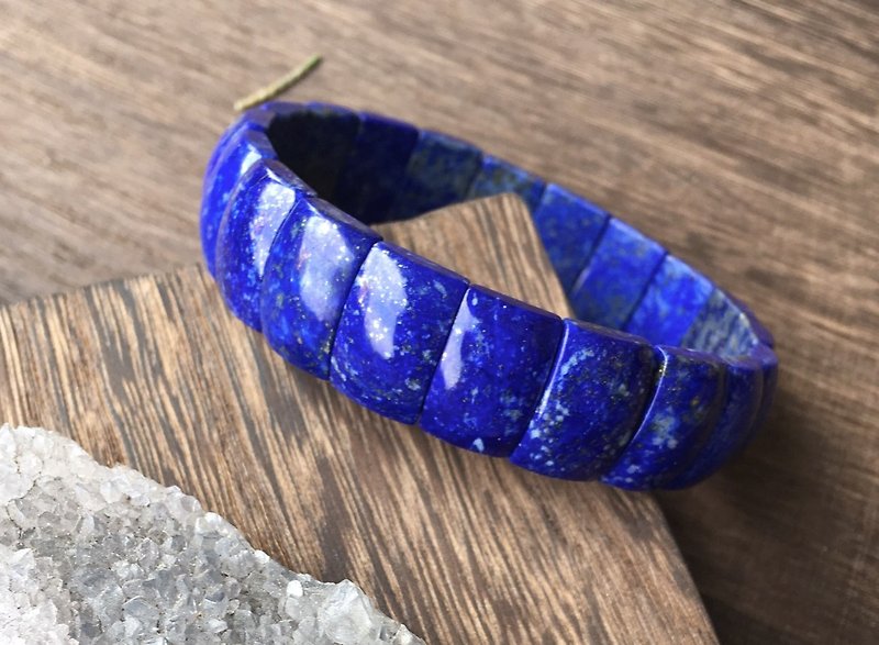 單一件/高品質藏藍色青金石手排 - 手鍊/手環 - 寶石 藍色