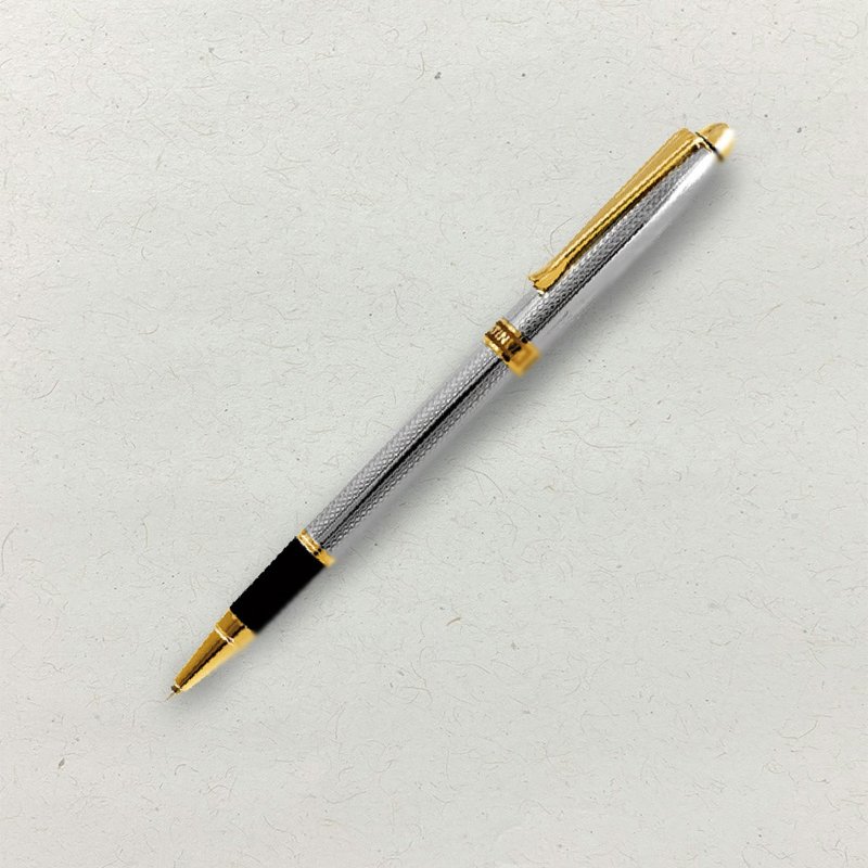 【PLATINUM】白金牌 雕花鍍銀鋼珠筆 WAG-800(原廠正貨) - 鋼珠筆 - 其他金屬 銀色