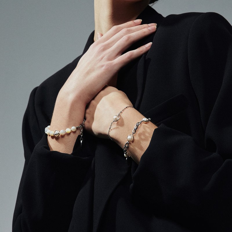 塞壬之眼珍珠手鍊  Eye of Siren pearl bracelet - 手鍊/手環 - 珍珠 