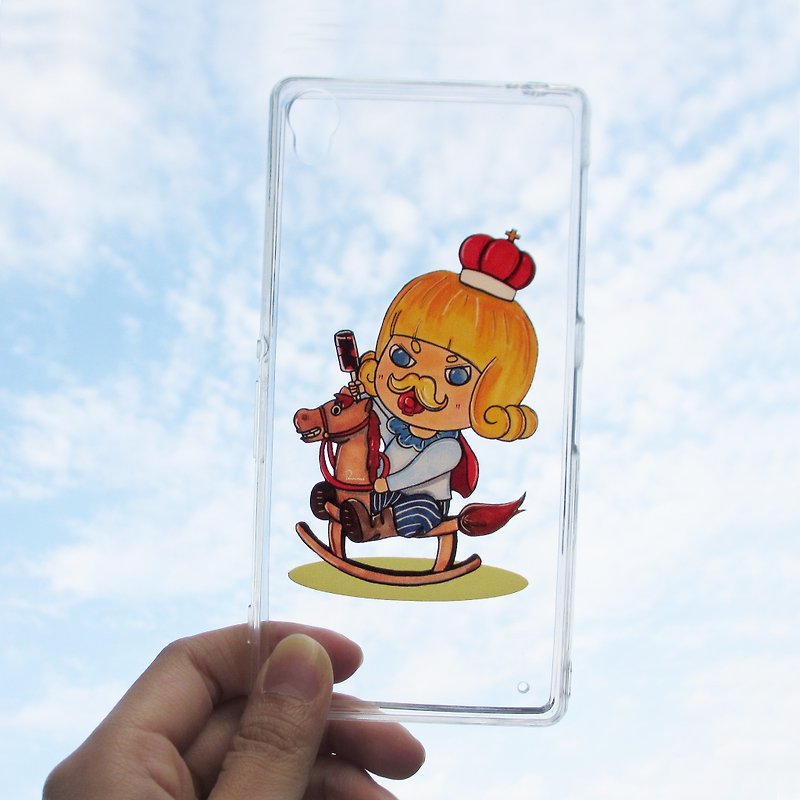 DUNMI and other rice / transparent mobile phone soft shell / original design-the king of dolls - เคส/ซองมือถือ - พลาสติก 