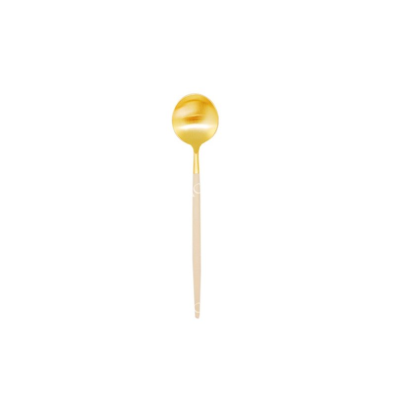 葡萄牙 Cutipol  GOA 奶茶金 12.5CM 咖啡匙 - 刀叉/湯匙/餐具組 - 不鏽鋼 卡其色