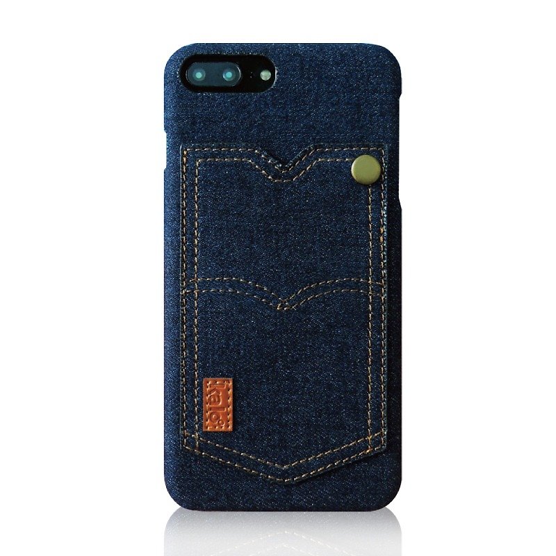 [Buy one get one free] Kalo Calo Creative iPhone7/8 PLUS 5.5-inch Denim Pocket Case - Phone Cases - Other Materials 