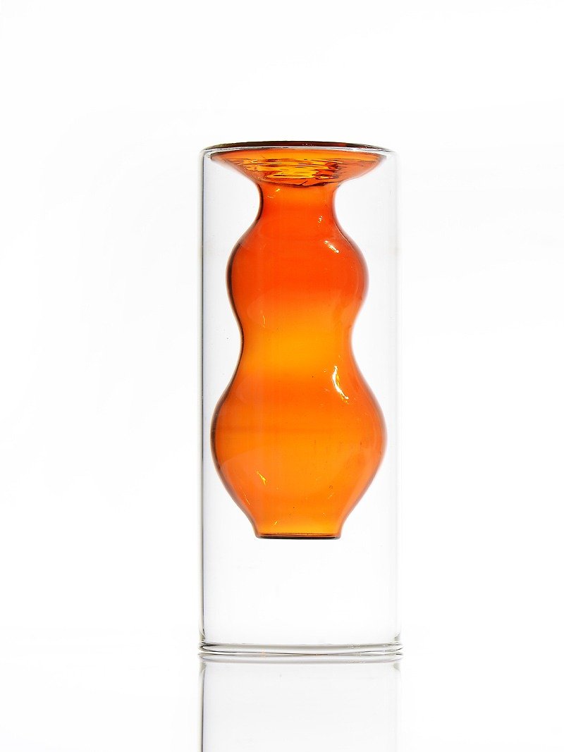 ボトルの新しい環境デバイスシリーズ-イエロー - 観葉植物 - ガラス オレンジ