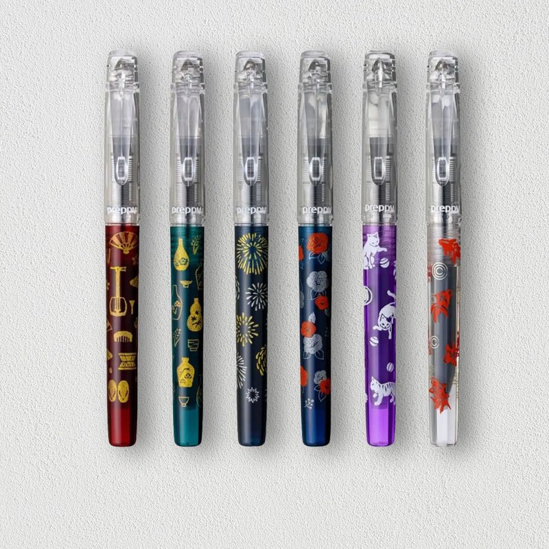 Platinum Preppy WA系列第三部 江戶物語  現代蒔繪 鋼筆F尖 - 墨水/鋼筆墨水 - 塑膠 多色