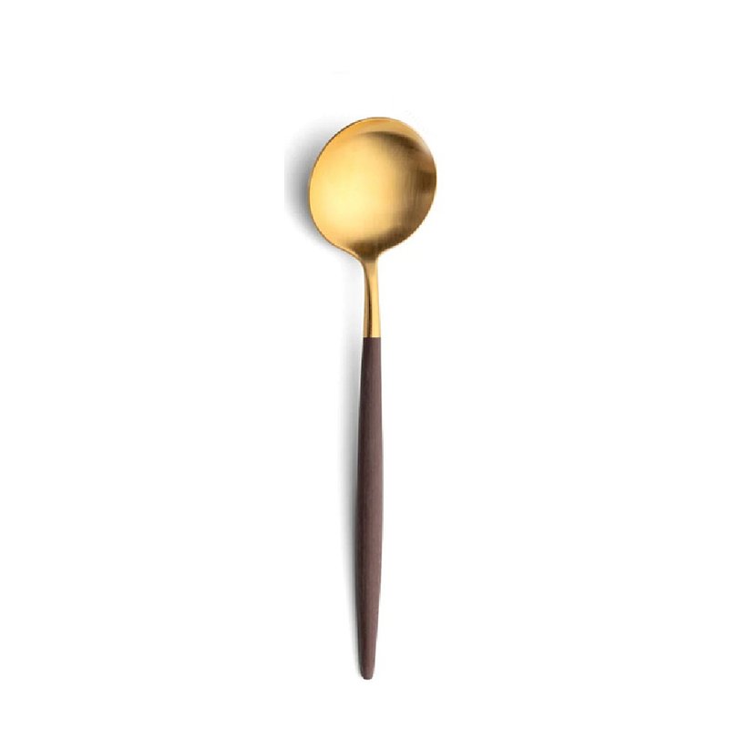 葡萄牙 Cutipol GOA 棕金  21CM 主餐匙 - 刀叉/湯匙/餐具組 - 不鏽鋼 咖啡色