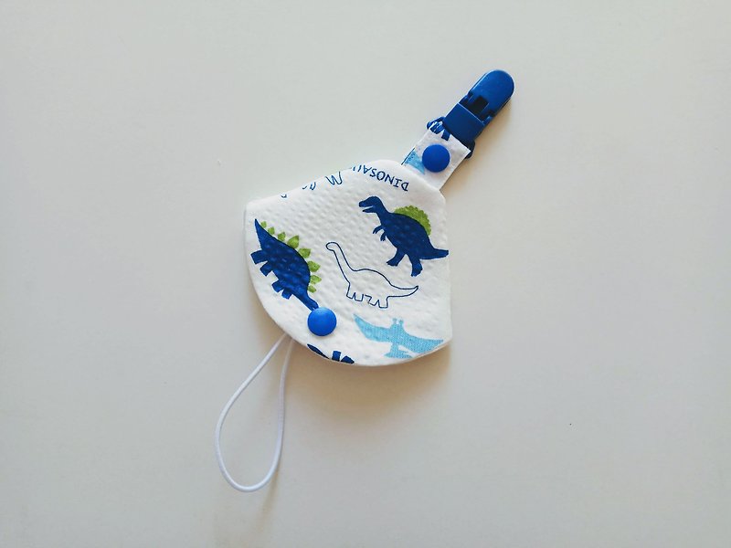 Dinosaur combo nipple clip nipple dust bag + nipple clip dual function 1 into - Baby Gift Sets - Cotton & Hemp Blue