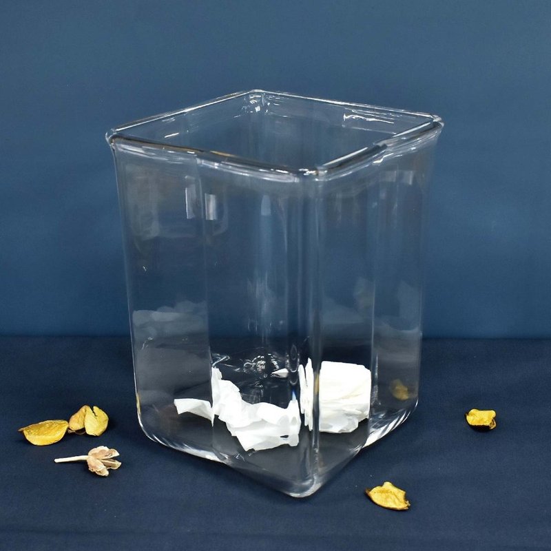 Transparent Acrylic Flower Shape Trash Can Umbrella Bucket Storage Bucket - Trash Cans - Acrylic Transparent