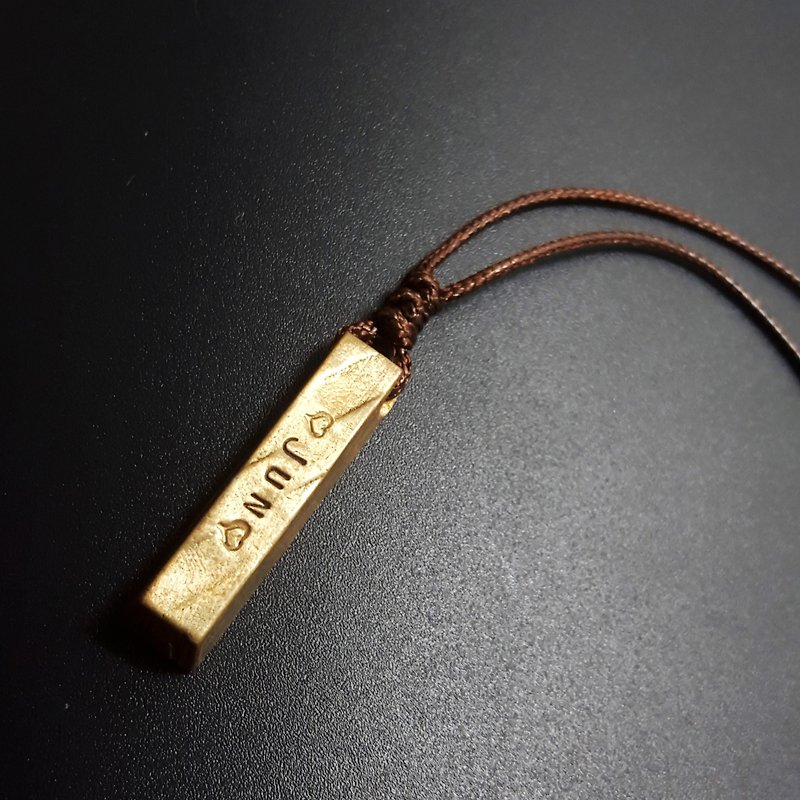 B4 Type-Pure Copper Vintage Necklace-Royal Craftsman Exclusive Knockout-Custom Knockout-Handmade DIY - สร้อยคอ - ทองแดงทองเหลือง สีทอง