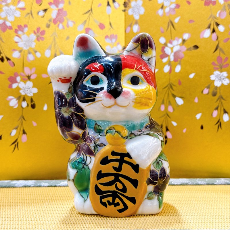 【彩鐵迎富】日本清水燒招財貓 | 鐵線 - 擺飾/家飾品 - 瓷 多色