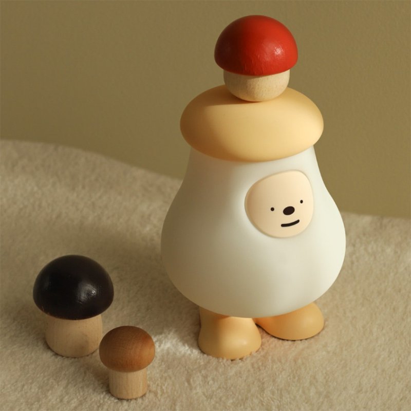 大頭菇伴眠燈 MUSHROOM BOY SLEEP NIGHT LAMP - 燈具/燈飾 - 橡膠 綠色