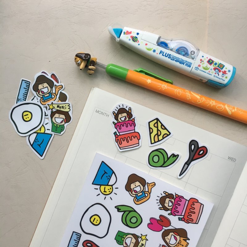 素晴らしい生活/透明な自分のスクラップ紙 - ステッカー・シール - 紙 