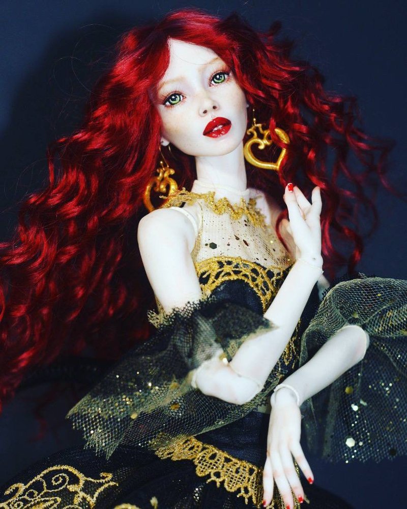 Porcelain bjd doll -  collectable doll Carmen - อื่นๆ - เครื่องลายคราม 