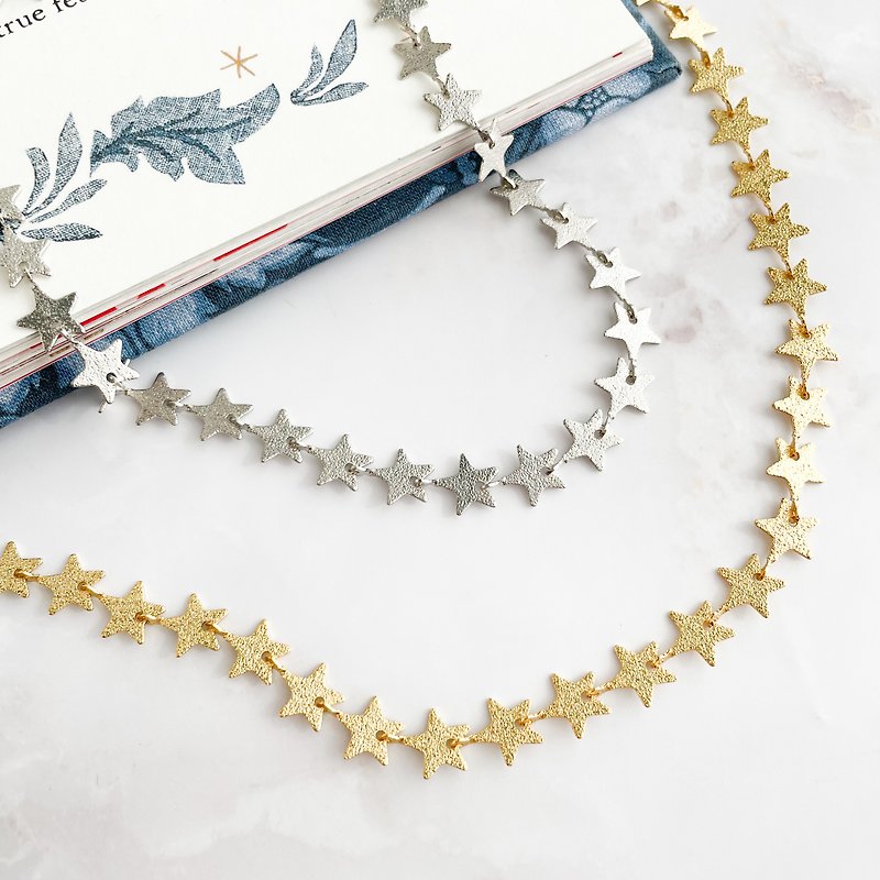 PERSEUS/Star Chain Choker Necklace SV213 - สร้อยติดคอ - โลหะ สีทอง