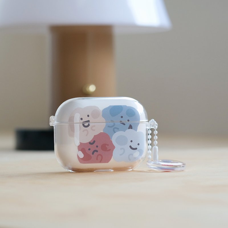 Squeeze-AirPods1/2/3/Pro/Pro2 South Korea One-Piece Headphone Protective Cover Headphone Case - ที่เก็บหูฟัง - พลาสติก สีใส