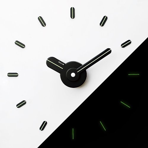 ontime On-Time Wall Clock Peel and Stick V1M Night Glow 48-60 Cm.