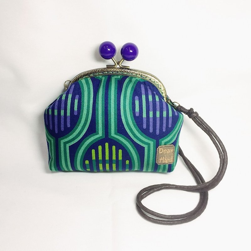 Candy mouth gold package + electronic drop + - Toiletry Bags & Pouches - Cotton & Hemp Green