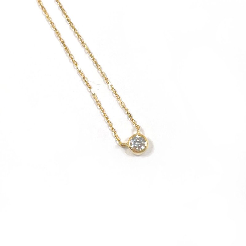 【日本直送 中古美品】エテ ete ネックレス ブライト K18イエローゴールド/ダイヤモンド 0.06ct ジュエリー アクセサリー 新品仕上げ済み - 項鍊 - 貴金屬 金色