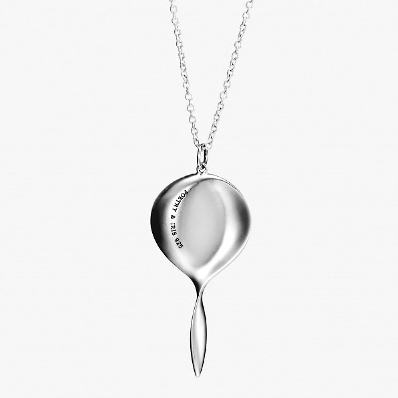 P&I 手工純銀珠寶# 厚實感- 你的心就是那把鑰匙 - 項鍊 - 其他金屬 灰色