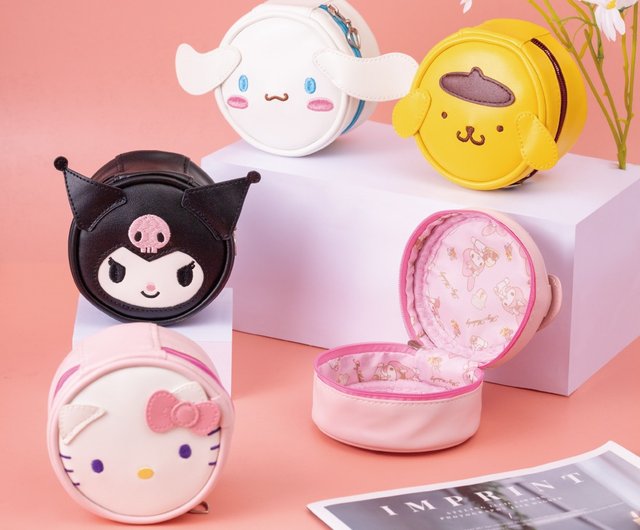 Sanrio three dimensional coin purse universal small bag headphone cable storage bag
