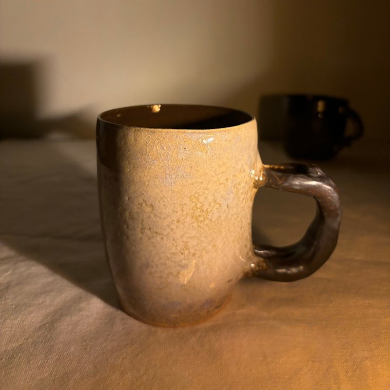 用力的小人手把杯2號 - 咖啡杯/馬克杯 - 陶 