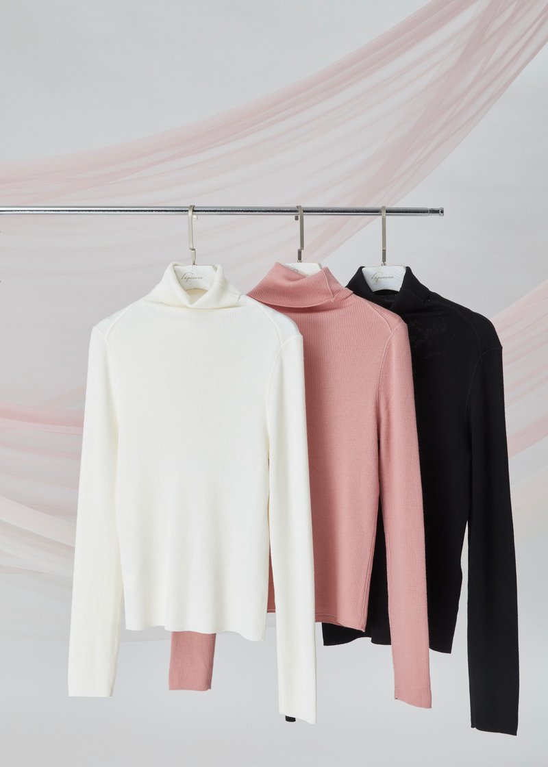 100%Merino Wool針織上衣 - 女毛衣/針織衫 - 羊毛 多色