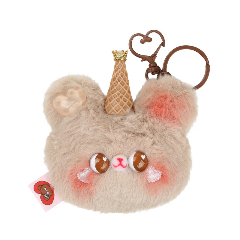 HANDMADE KING BEAR - 公仔/玩偶 - 棉．麻 咖啡色