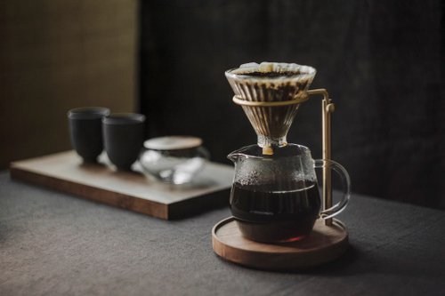 Simon Hsieh Aroma Roast Coffees │RECLUSE│可調式黃銅黑胡桃實木咖啡手沖架 / Type 01 小號