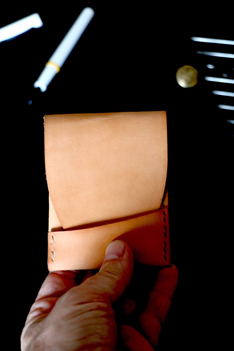 || PAPERICS || Leather Cardholder – 手工植鞣皮革卡片夾 - 名片夾/名片盒 - 真皮 咖啡色