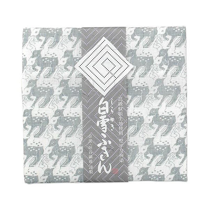 京友禪染萬用巾 / 鹿銀色 - 餐桌布/桌巾/餐墊 - 棉．麻 銀色