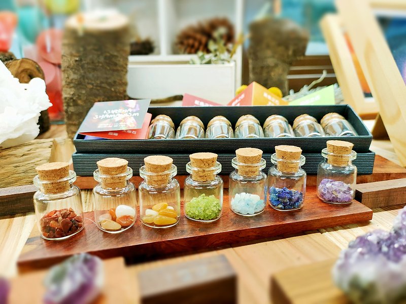 [Rainbow] Gem & Chakra Chakra Crystal Gift Box - Metalsmithing/Accessories - Gemstone Multicolor