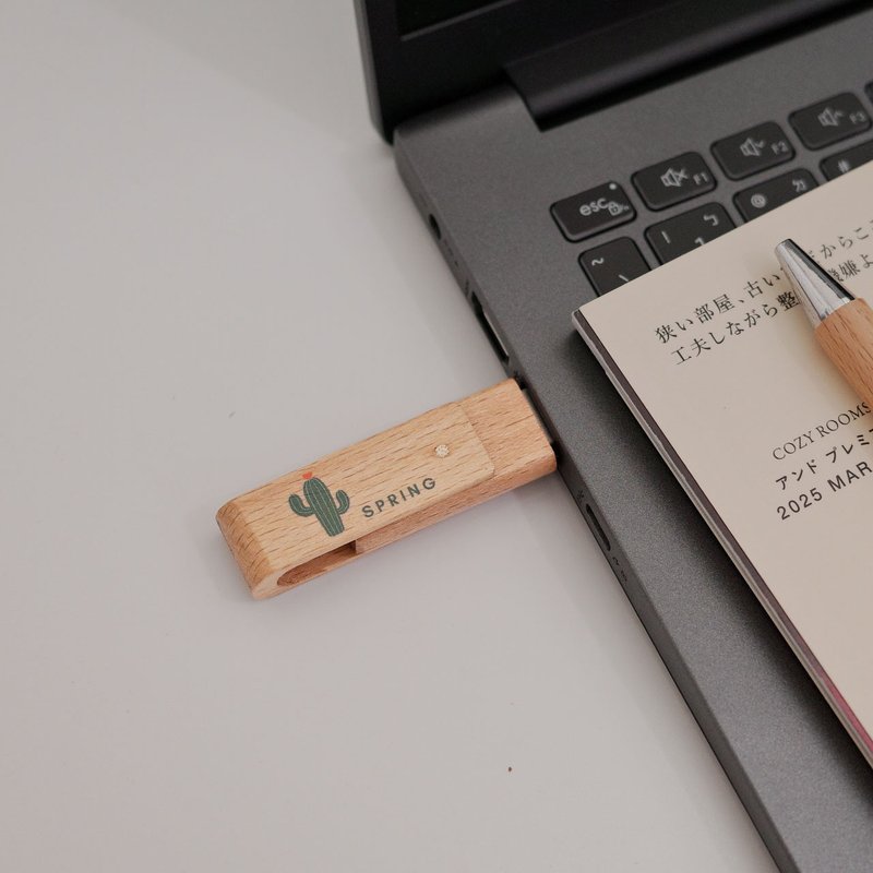 【快速出貨】 客製化彩噴 高速3.0 USB 客製化 彩印木質隨身碟 32 - USB 隨身碟 - 木頭 