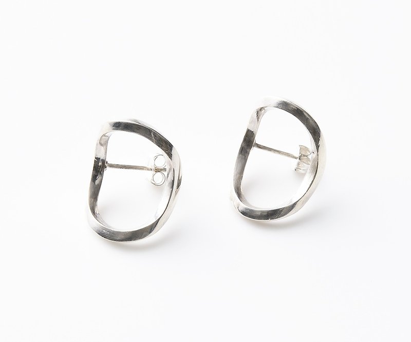 CP151 - 耳環/耳夾 - 其他金屬 銀色