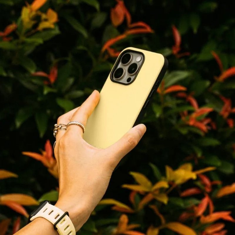 Native Union | ACTIVE Lightweight Leather Series Phone Case-Cream Yellow - เคส/ซองมือถือ - วัสดุอีโค สีเหลือง