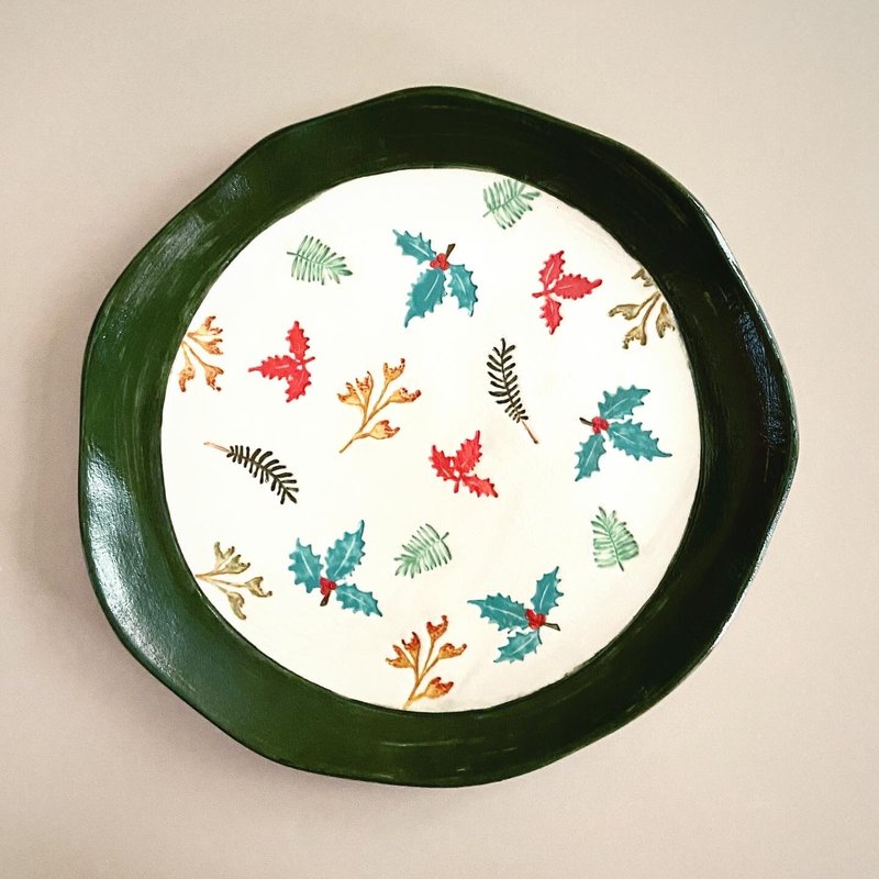 陶藝手作課程—聖誕彩繪瓷盤 - 陶藝/玻璃 - 瓷 