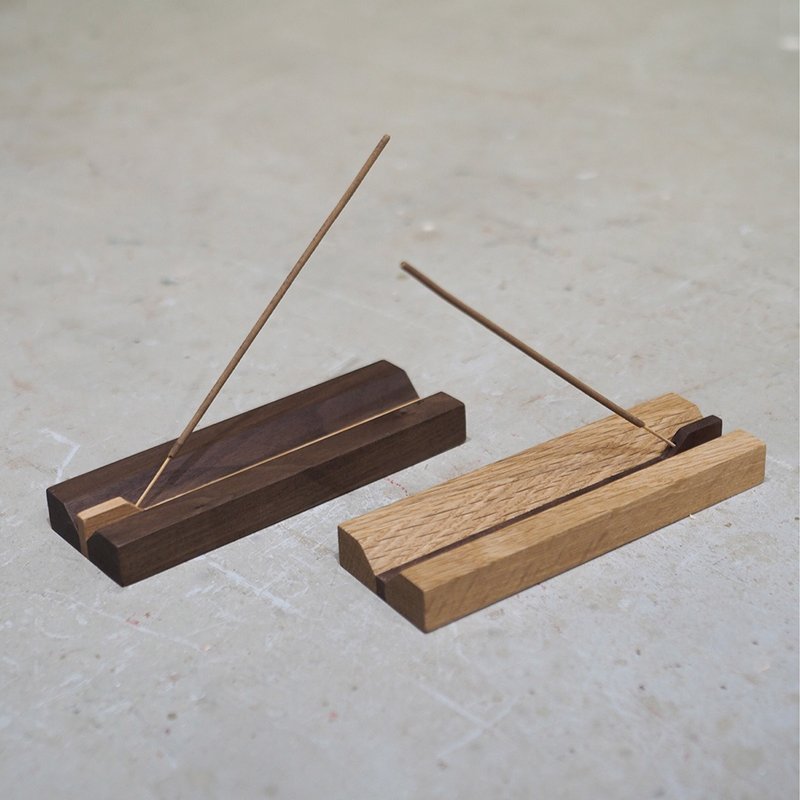Burumu 線香座 Incense Holder - 香氛/精油/擴香 - 木頭 咖啡色