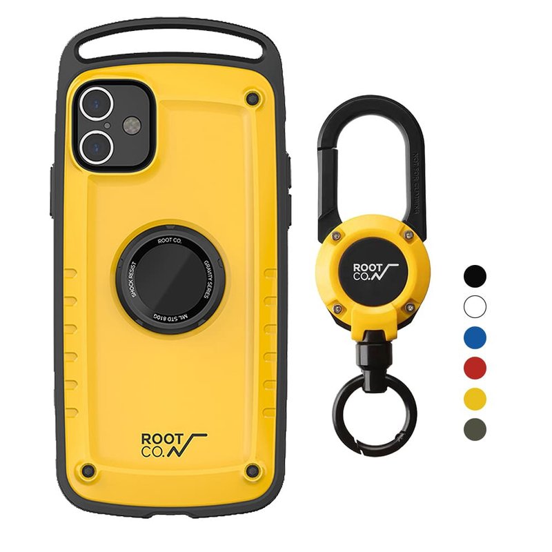 日本ROOT CO. iPhone 11單掛勾手機殼+360度登山扣 - 手機殼/手機套 - 塑膠 多色