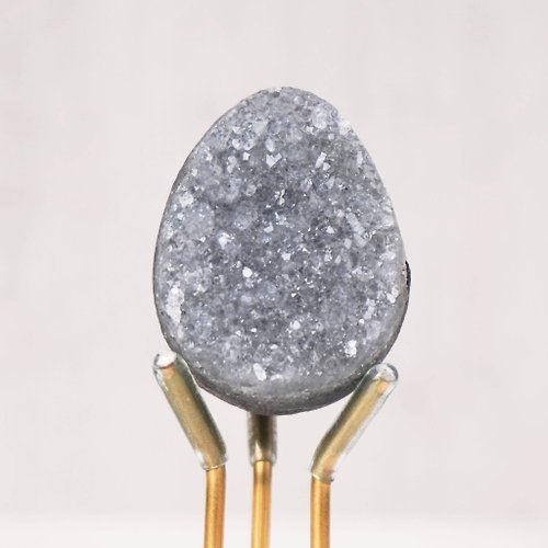 宇宙礦飾 UCHUU Crystal 拇指彩晶蛋 // 智慧 財富 // 水晶蛋 水晶擺飾 贈底座