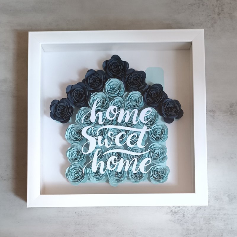 生活品味禮盒 - Home Sweet Home - 擺飾/家飾品 - 紙 藍色