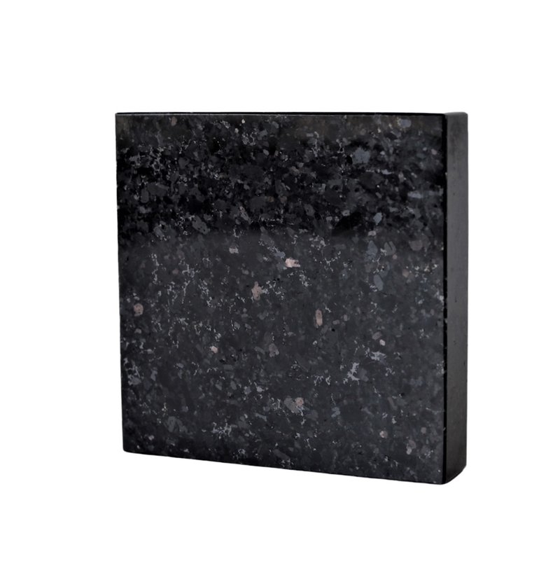 香氛蠟燭黑金石底座-Blocks-9.5cm - 擺飾/家飾品 - 石頭 